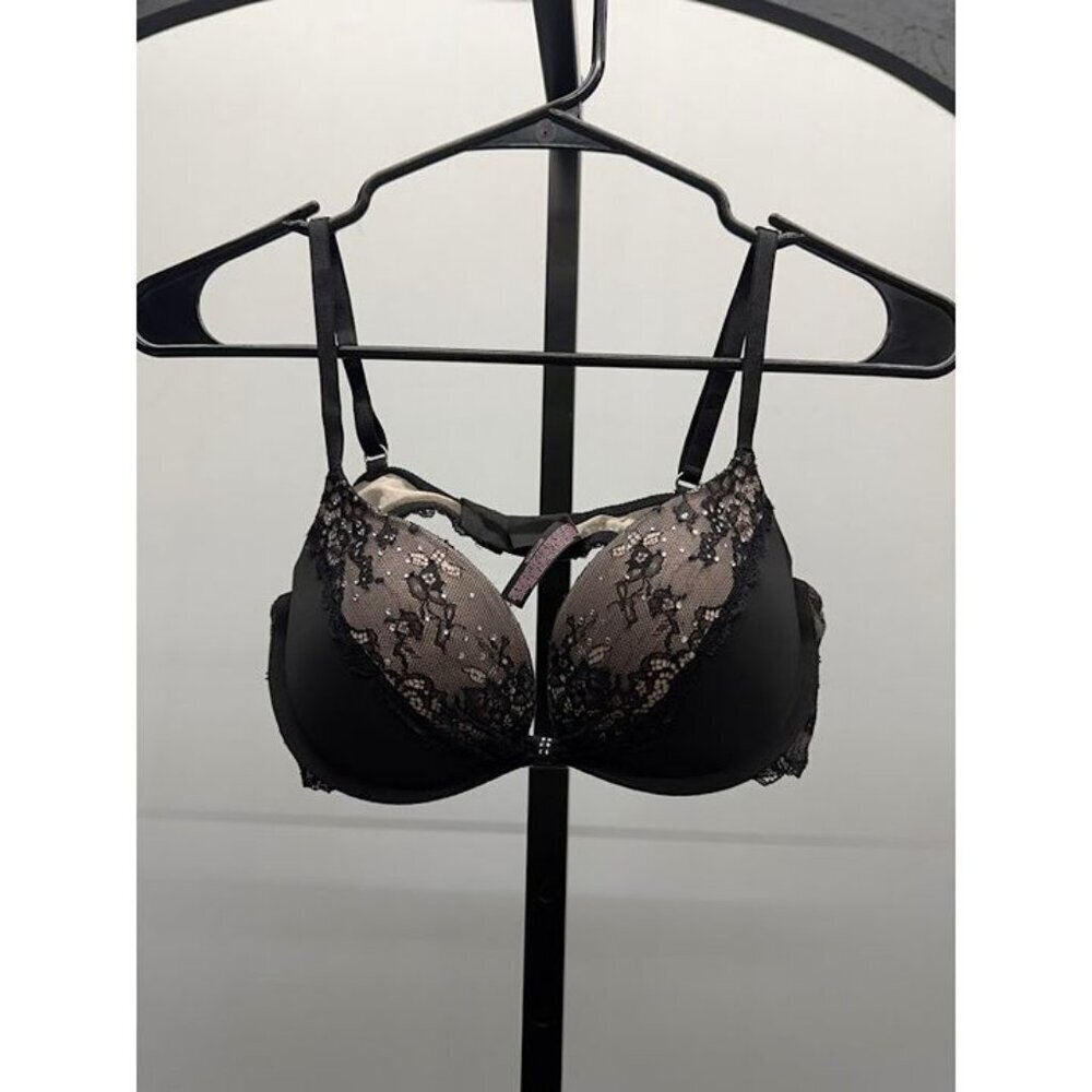 Victoria's Secret Demi Black Lace Bra